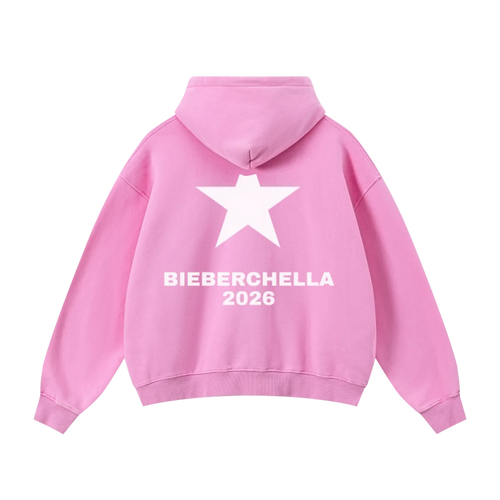 400GSM Unisex Vintage-Wash Boxy-Fit Zip-Up Hoodie Vintage Peach Pink